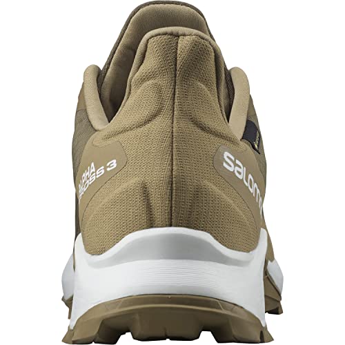 Salomon Alphacross 3 Gore-Tex Zapatos de Trail Running, Hombre, Marrón (Kangaroo/White/Kelp), 40 EU