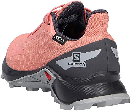 Salomon Alphacross Blast Climasalomon Waterproof (impermeable) Junior unisex-niños Zapatos de trail running, Naranja (Burnt Coral/Ebony/Quarry), 33 EU
