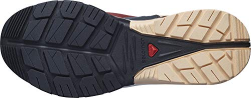 Salomon Tech Amphib 4 Mujer Zapatos de trekking, Rojo (Brick Dust/Ebony/Almond Cream), 36 EU