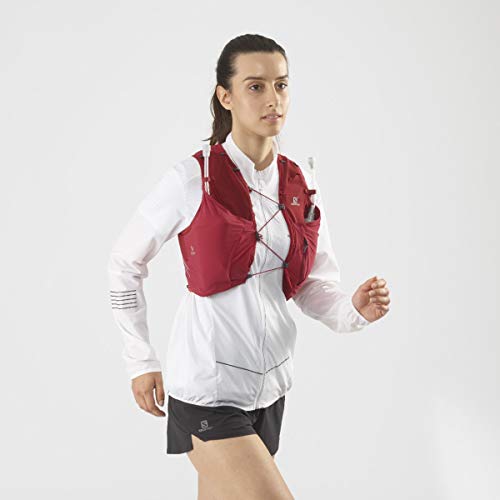 Salomon Womens Sense Pro 5 Set Running Hydration Vest, Red Chili/Ebony, X-Large