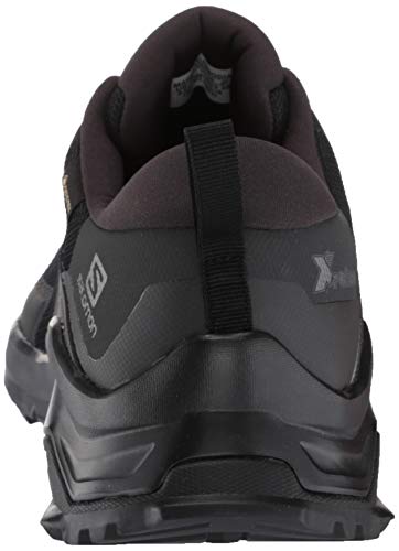 Salomon X Raise Gore-Tex (impermeable) Hombre Zapatos de trekking, Negro (Black/Black/Phantom), 40 EU