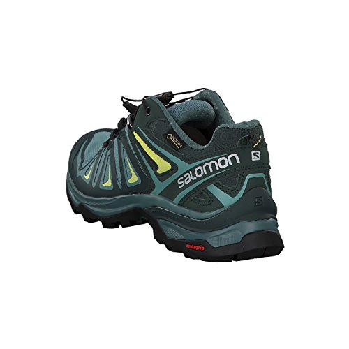 Salomon X Ultra 3 Gore-Tex (impermeable) Mujer Zapatos de trekking, Azul (Artic/Darkest Spruce/Sunny Lime), 40 EU