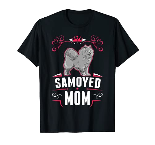 Samoyed Mom Perro de trineo Samoyedo Camiseta