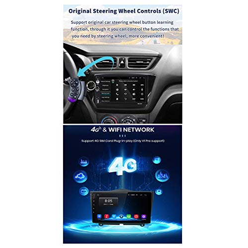 Sat Car Stereoo Android 10.0 Radio para Jeep Compass 2017-2019 Navegación GPS Unidad Principal de 9 Pulgadas Pantalla táctil HD Reproductor Multimedia MP5 Video con WiFi DSP SWC Mirrorlink