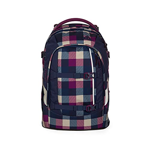satch Pack Berry Carry, ergonomischer Schulrucksack, 30 Liter, Organisationstalent, Lila/Blau