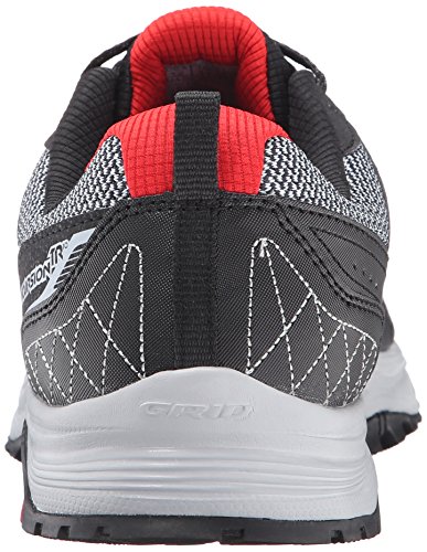 Saucony Men's Grid Excursion TR10 Running Shoe, Grey/Black/Red , 11 M US