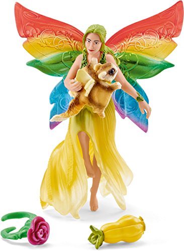 Schleich - Elfa arcoíris Meena con Ardilla voladora (41437)
