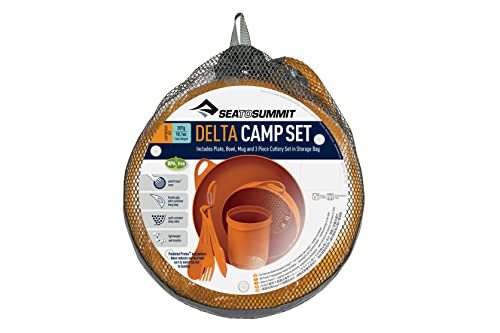 Sea to Summit Delta Camp Set (Bowl, Plate, Mug, Cutlery), Adultos Unisex, Azul, Talla Única