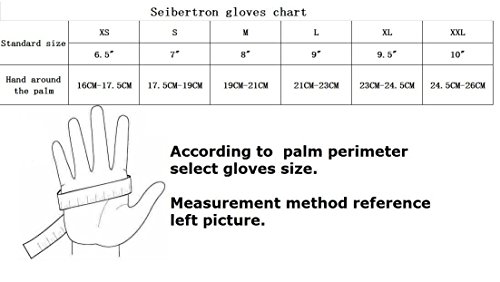 Seibertron Wear Touch Screen Sport Hunting Full Finger All-Weather Tactical Original Military Shooting Gloves Paintball Sniper Gloves for Army Tactical Gear Black L