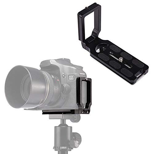 Selens L-M Universal 1/4" Tornillo L Forma Placa de liberación Rápida Soporte Bracket para Canon Nikon Sony Cámaras