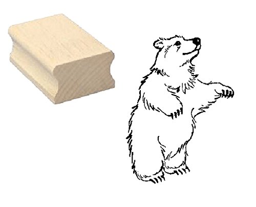 Sello sellos de madera diseño sello « Simpáticos Eisbär » Scrapbooking – Embossing kinderstempel Animales sello Aktis Hielo Polo Norte