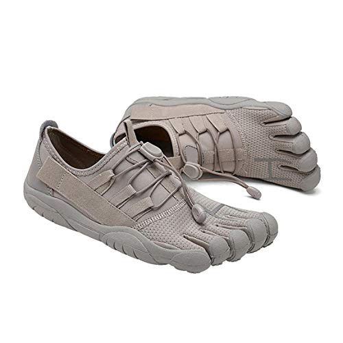 SGLMYD - Zapatillas de deporte para hombre Five Fingers, transpirables, para senderismo, antideslizantes, resistente al desgaste, (marrón), 41 EU