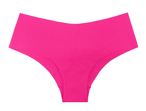 SHEKINI Braguita Invisible sin Costuras de Cintura Baja de Color Puro Bragas de Estilo Bikini por la Cadera Ropa Interiorpara Mujer Pack de 4/6