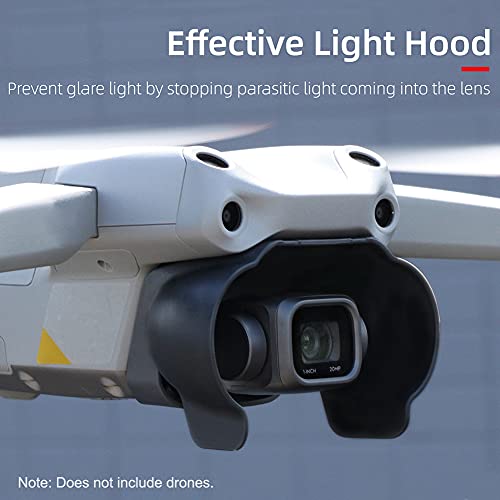 Shield Sun Shade Lens Hood Camera Drone Accesorios Gimbal Para DJI Mavic Air 2S (negro)