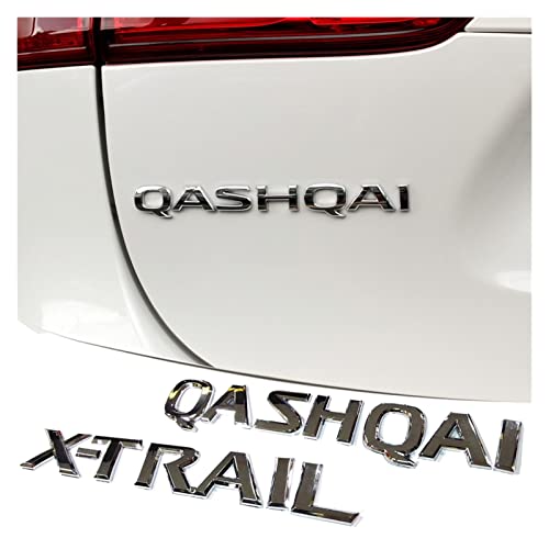 SHISHI FlowRI Coche Tronco Trasero X-Trail Qashqai Emblem Badge Pegatina Calcomanías Compatible con Nissan Tailgate Letras Logotipo de Fuente Reemplace Accesorios de Recorte (Color Name : X-Trail)
