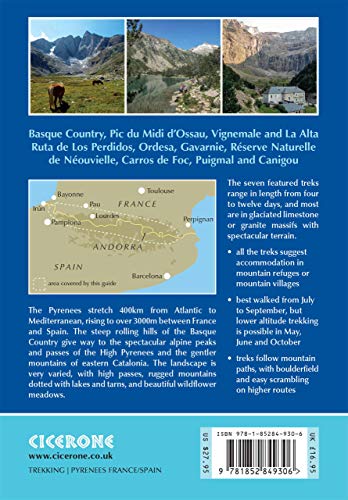 Shorter Treks in the Pyrenees: 7 great one and two week circular treks (Cicerone Trekking Guides) [Idioma Inglés]