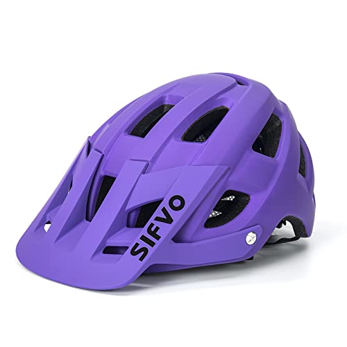 SIFVO Casco de bicicleta para hombre y mujer, casco de bicicleta con visera, casco de bicicleta de montaña, para trekking, ciudad, color clásico [M/L]