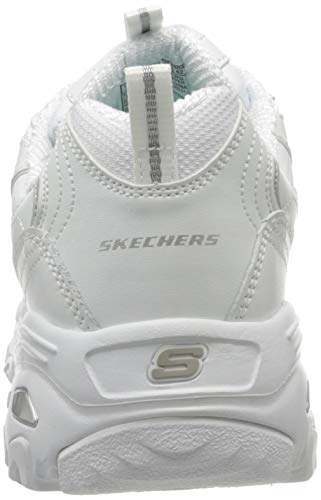Skechers D'Lites-Fresh Start, Zapatillas Mujer, White, 38.5 EU