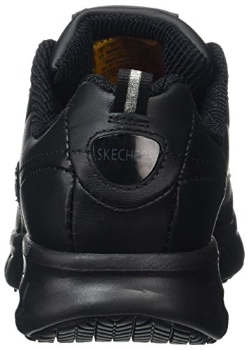 Skechers Sure Track-Trickel, Zapatos Mujer, Negro (Blk Black Leather), 40 EU