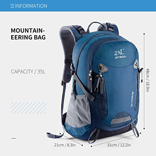SKYSPER Mochila de senderismo 35 litros Impermeable para Montaña Macuto de Trekking hombre mujer Morral Escalada de Camping Acampada Excursiones