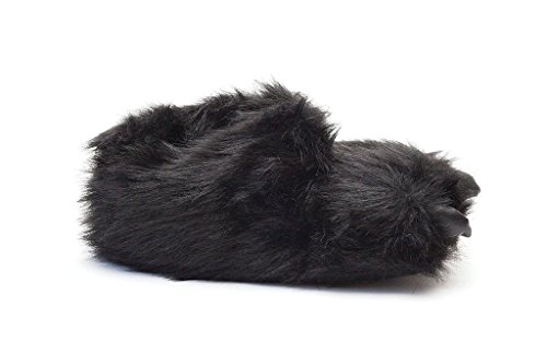 Sleeper'z - Pata de Oso Negro - Zapatillas de casa Animales con Garras Originales y Divertidas - Adultos y Niños - Hombre y Mujer - 45/46 (2X)