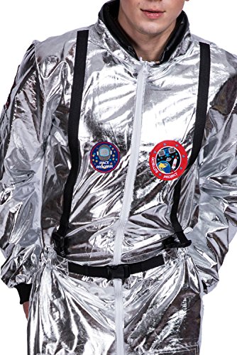 Snuter Traje de Astronauta Traje Espacial Adulto Plateado Mono de Astronauta para ninos Carnaval de Halloween Astronauta Cosplay