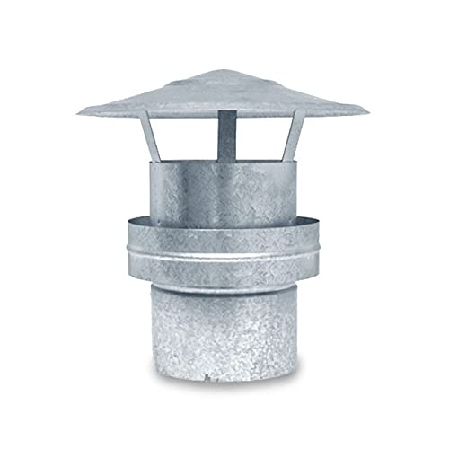 Sombrerete Deflector acero Galvanizado para estufas y chimeneas de leña | Serie lisa - Diámetro 220 mm