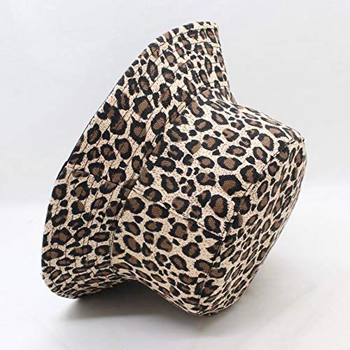 Sombrero de cubo con estampado de leopardo Cúpula de doble cara con estampado de leopardo Plegable Verano colorido Sombrero de pescador Hombres Mujeres Gorra de cubo