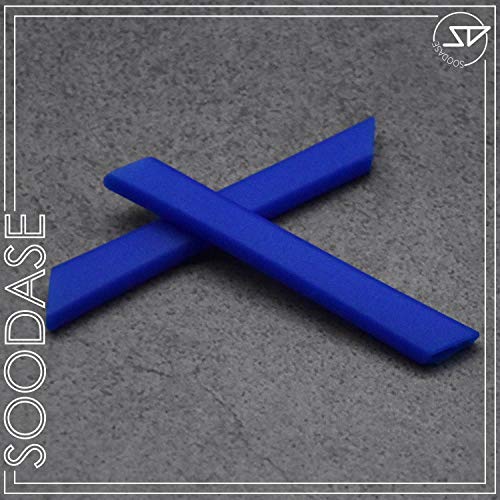 SOODASE Azul/Azul oscuro Kit de goma de silicona Earsocks de repuesto Para Oakley Split Jacket Marco de gafas de sol