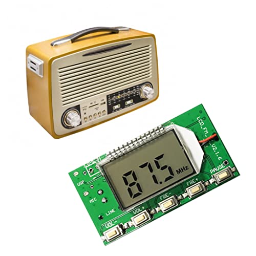 SouiWuzi Módulo FM Digital Placa de Amplificador de Sonido estéreo para FM inalámbrico transmisión de PC USB etc.