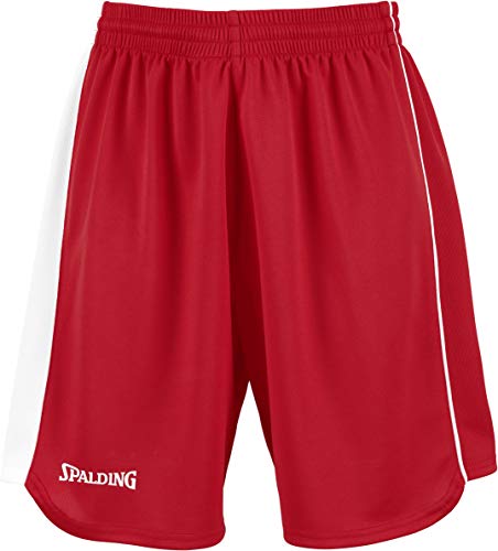 Spalding 4her II Shorts De Equipaciones, Mujer, Rojo/Blanco, XXXS