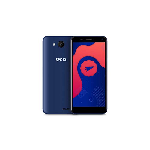 SPC SMART LITE - Smartphone de 5” (Dual SIM, 16GB de ROM ampliables, cámara de 5MP, Quad-Core 1,3GHz, 1GB RAM) – Color Azul
