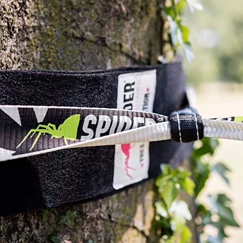 SPIDER SLACKLINE LTSAL - Slackline Protección para de árboles - Protector de árboles para Aflojar con Cierre de Velcro - Longitud 150 cm