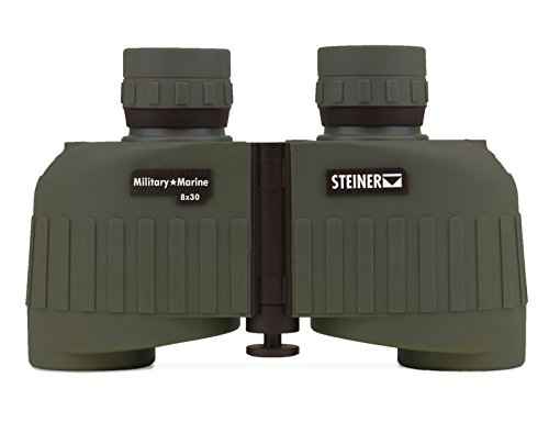 Steiner Military-Marine Series Prismáticos, ópticas de precisión tácticas Ligeras para Cualquier situación, Impermeables, Verdes, 8 x 30
