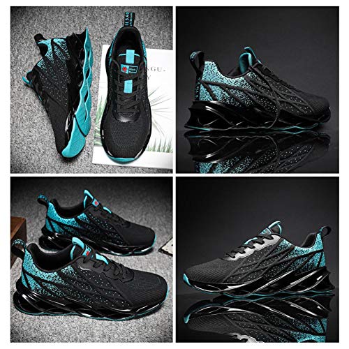Sumateng Zapatos para Correr Tenis para Hombres Mujers Calzado Deportivo Casual Running Gym Outdoor Zapatillas de Deporte Sport Black Blue39