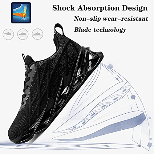 Sumateng Zapatos para Correr Tenis para Hombres Mujers Calzado Deportivo Casual Running Gym Outdoor Zapatillas de Deporte Sport Black44