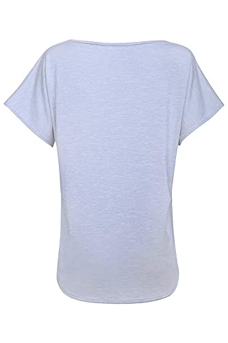 SUNDRIED Camiseta Holgada para Mujeres para Deporte Yoga Gimnasio Entrenamientos de Ethical Activewear Designer Relajante Cómoda Holgada Extra Suave (Medium)