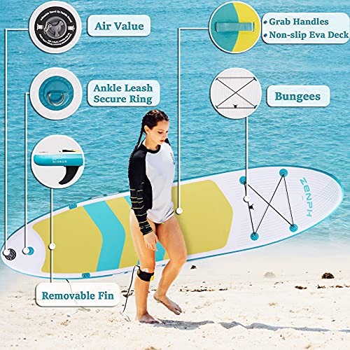 SUP Board Stand Up Paddle Board, 335 x 81 x 15 cm SUP para todos los niveles de habilidad con accesorios inflables Paddleboard