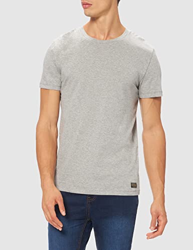 Superdry Classic tee Doubles Camiseta, Grey Multipack, L para Hombre