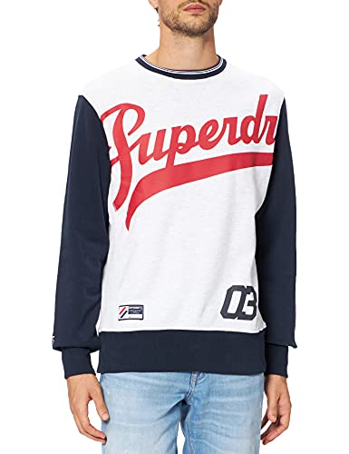 Superdry Jersey para Hombre Strikeout Crew Ice Marl M