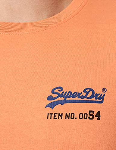 Superdry VL AC tee 220 Camiseta, Spiced Orange, L para Hombre