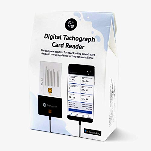 Tachograph Card Reader - Lector de tarjeta de tacógrafo - lea, descargue, controle y alalice los datos de su tarjeta de conductor de tacógrafo digital directamente con su teléfono con Tacogram