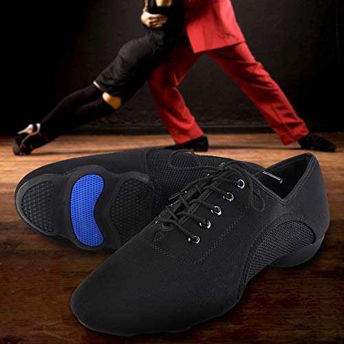 Tbest Zapatos Baile Latino Hombre Mujer,Zapatillas de Baile Latino Danza Suaves y Cómodos Zapatos Latinos de Salón Zapatos de Baile Modernos al Aire Libre para Salsa Latina Tango(44)