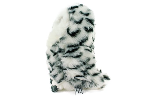 Teddys Rothenburg Búho de peluche de 17 cm, de pie, color blanco y negro