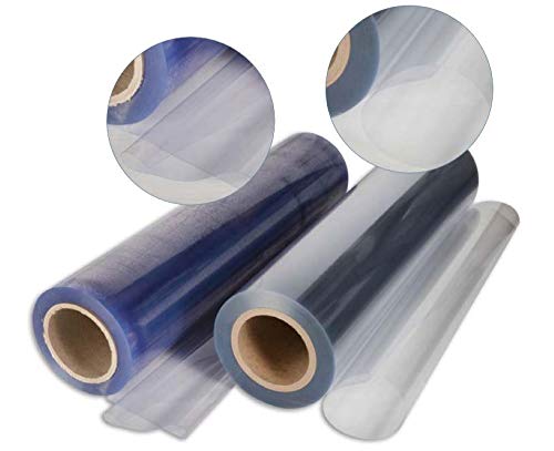 TENDAGGIMANIA ® PVC transparente plastificado cristal 100 % impermeable, varios usos, altura del rollo 140 cm, venta por medio metro lineal (grosor 0,80 mm)