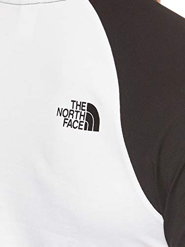 The North Face Easy Raglan Camiseta, Hombre, Blanco (White/Black), M