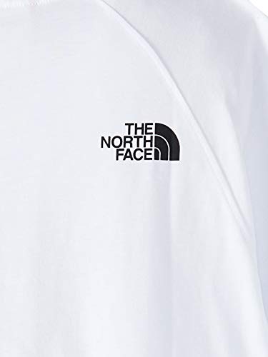 The North Face Hombre Camiseta Rag Red Box, Blanco, X-Small