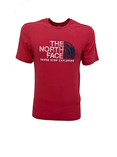 The North Face Men's S/S Rust 2 tee Camiseta, R. Red, XXL Hombre