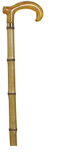 The Walking Stick Company 2019 - Bastón de bambú (mango de metacrilato, 92 cm)