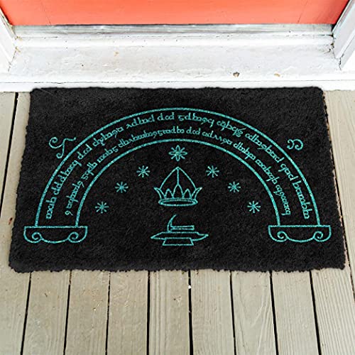 TIANTUR Felpudo Entrada casa Felpudo Personalizado LOTR Doors of Durin Decoracion Hogar 16"x24"